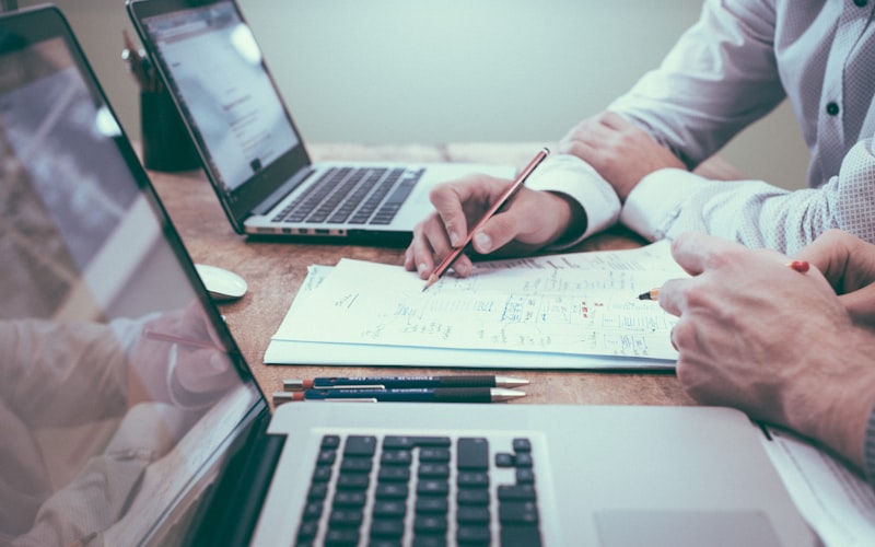 Professional reviewing legal documents
